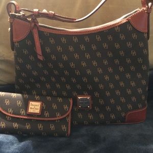 Authentic Dooney and Bourne with matching wallet